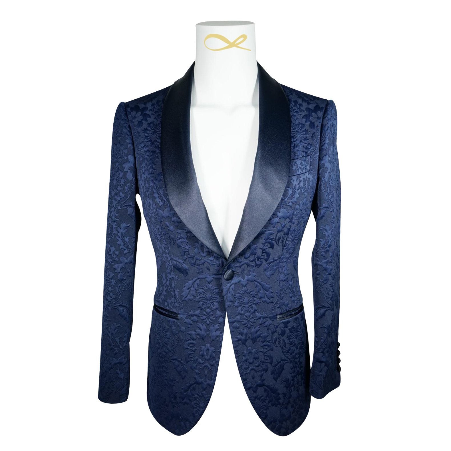 Navy Blue Fiore Dinner Jacket-5