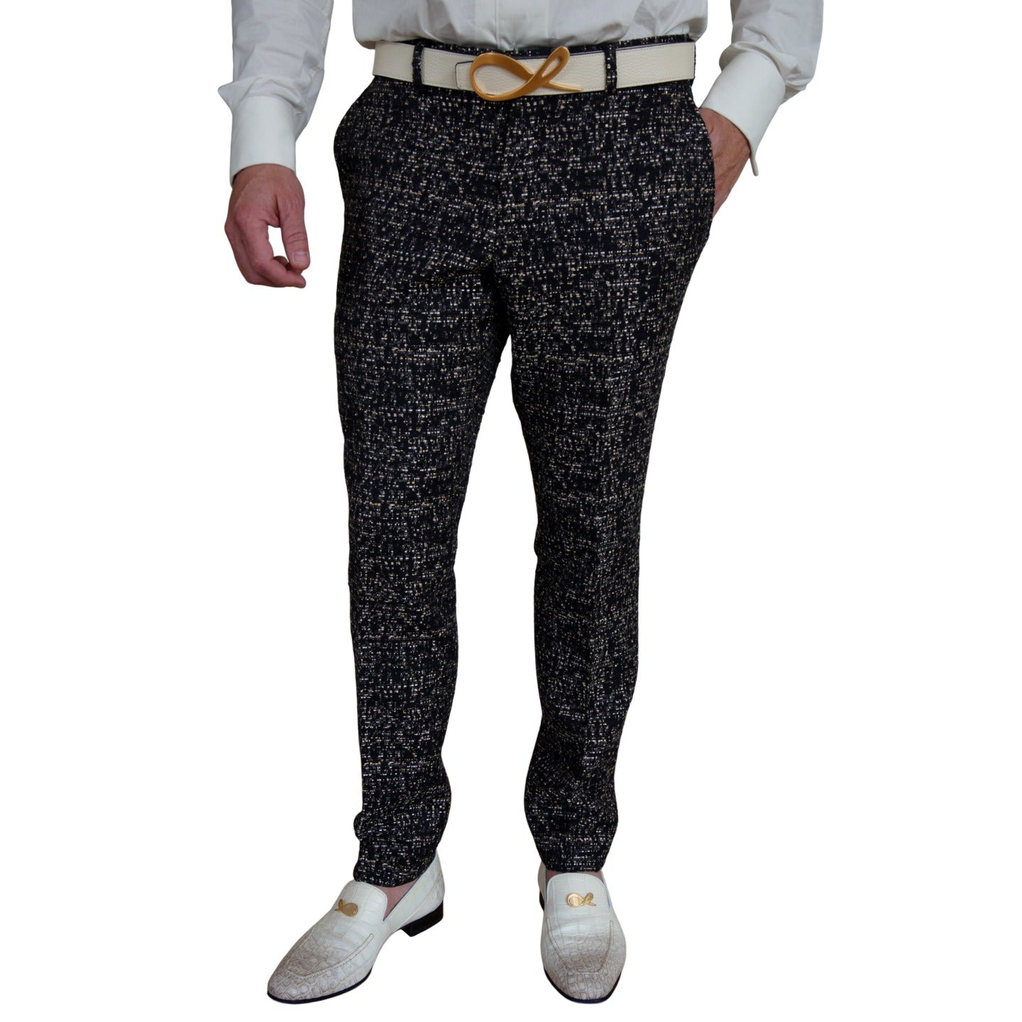 Onyx Oro Tweed Trousers-2