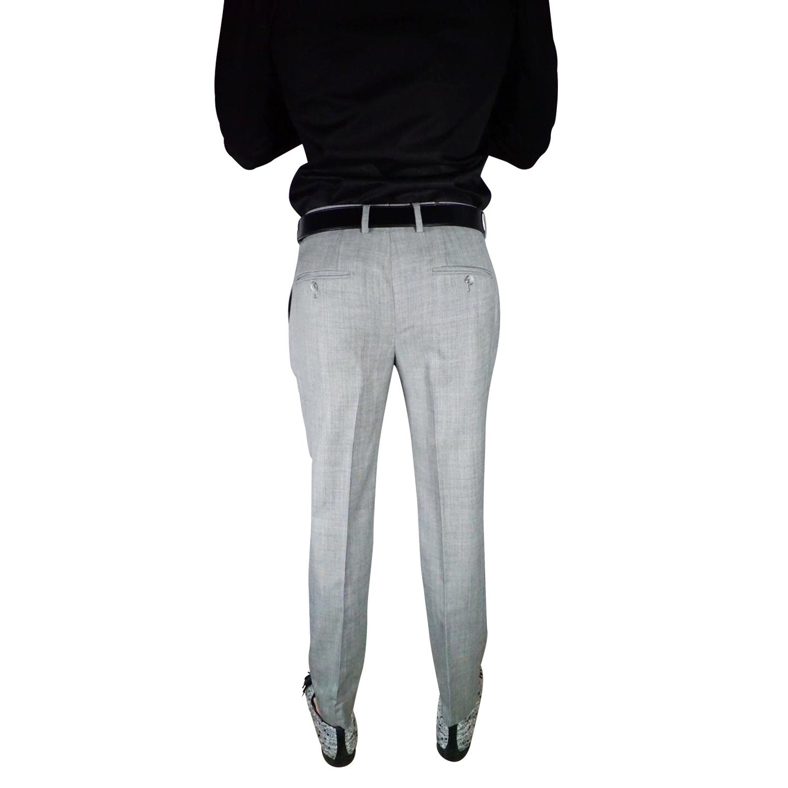 S by Sebastian Fossile Grey Trousers @ The Vault-4