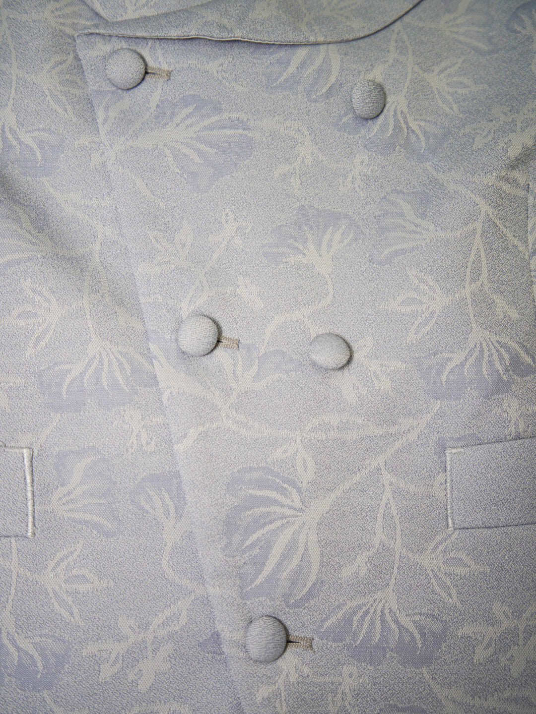 Pastel Azzurro Campanula Double Breasted Waistcoat-3