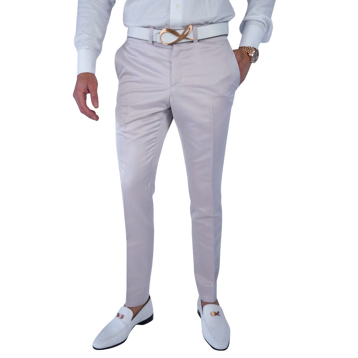Pale Pink Evento Trousers-3