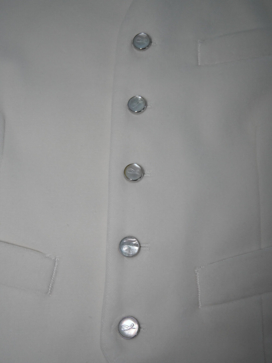 White Velvet Ciottoli Waistcoat-4