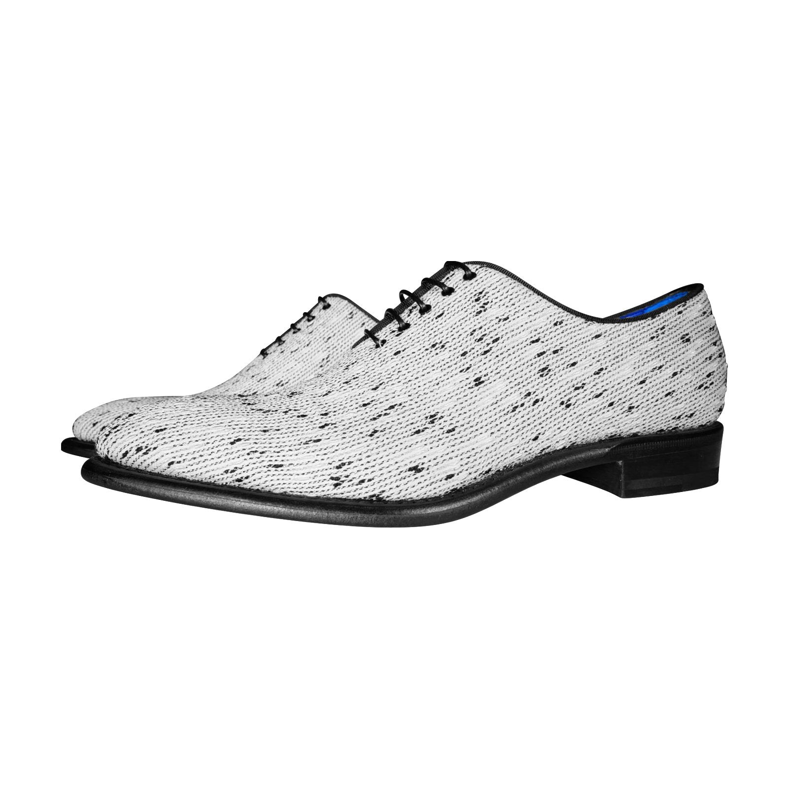 White Tweed Legare Lace Ups-3