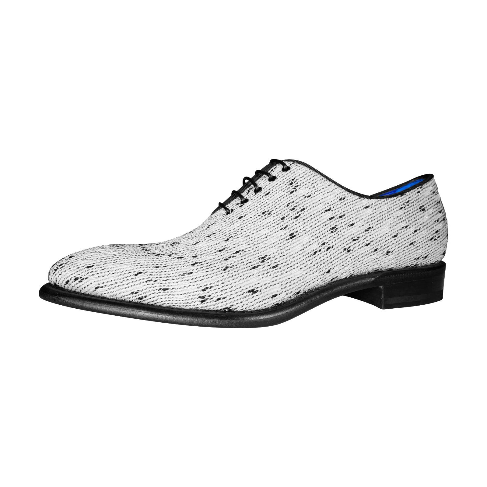 White Tweed Legare Lace Ups-6