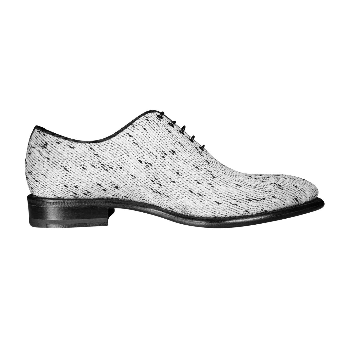 White Tweed Legare Lace Ups-8