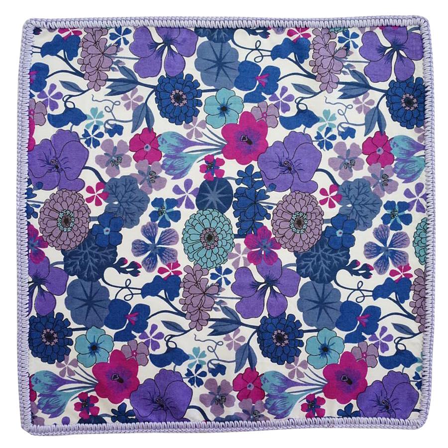 Purple Orchidea with Lilac Blue Signature Border-2