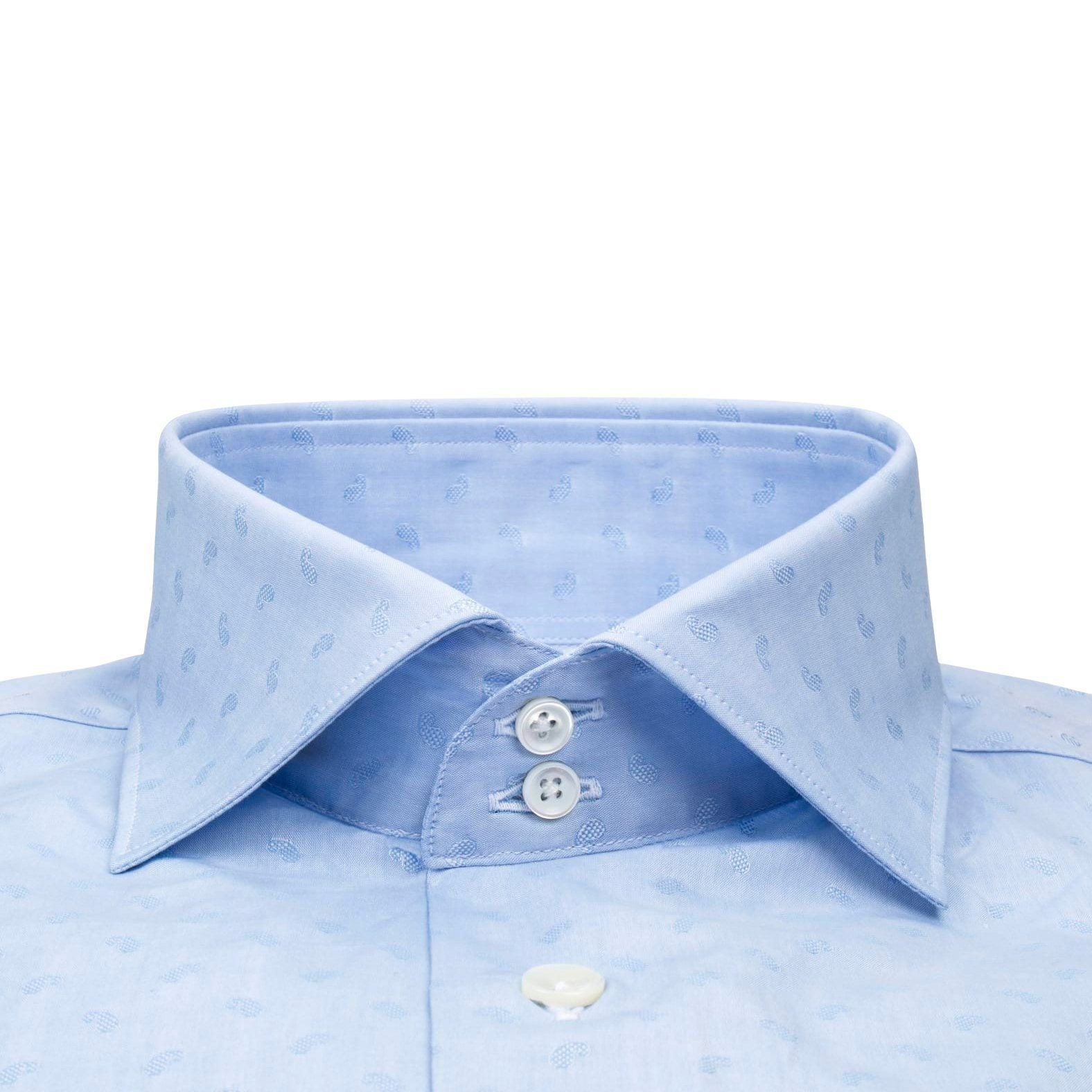 Bamino Blu Mini Paisley Dress Shirt @ The Vault-3
