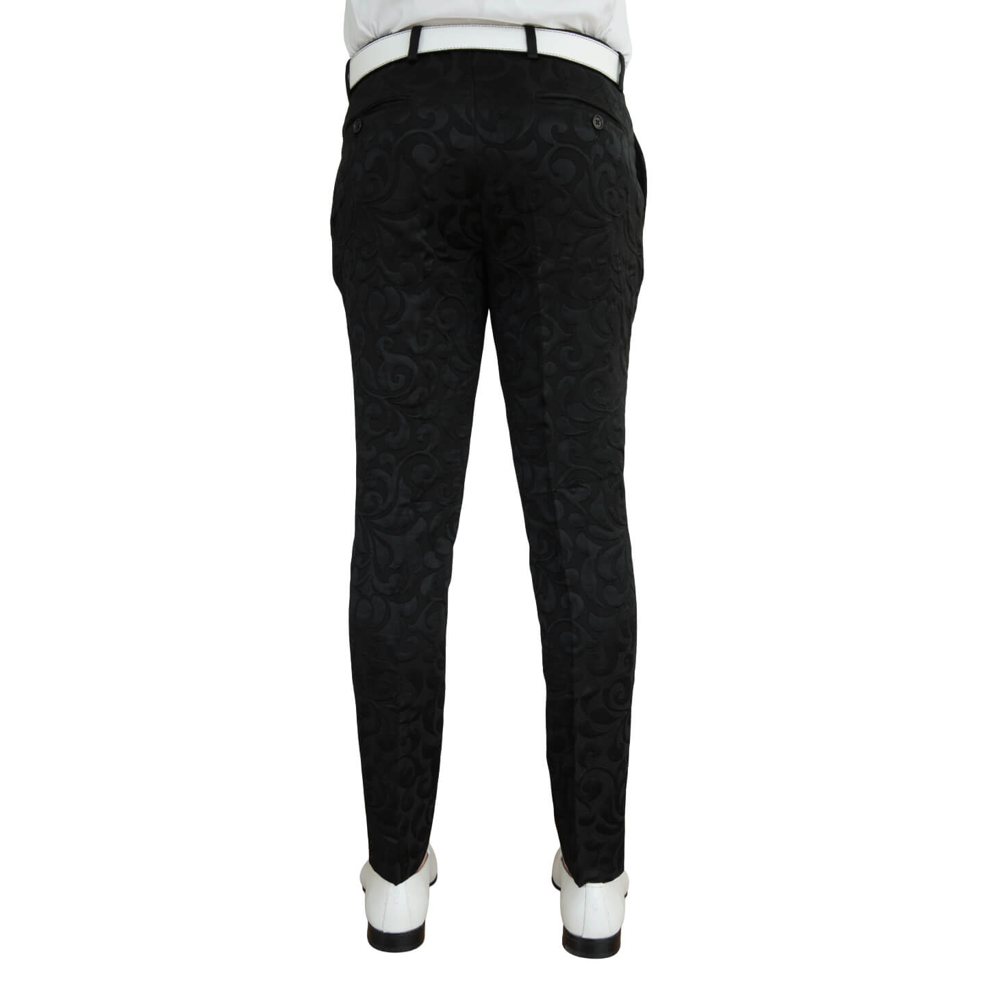 Black Paisley Trousers-4