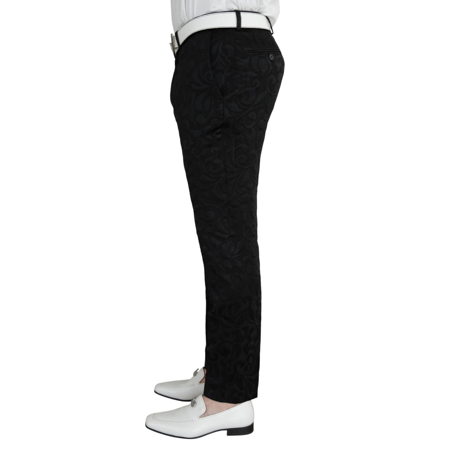 Black Paisley Trousers-3