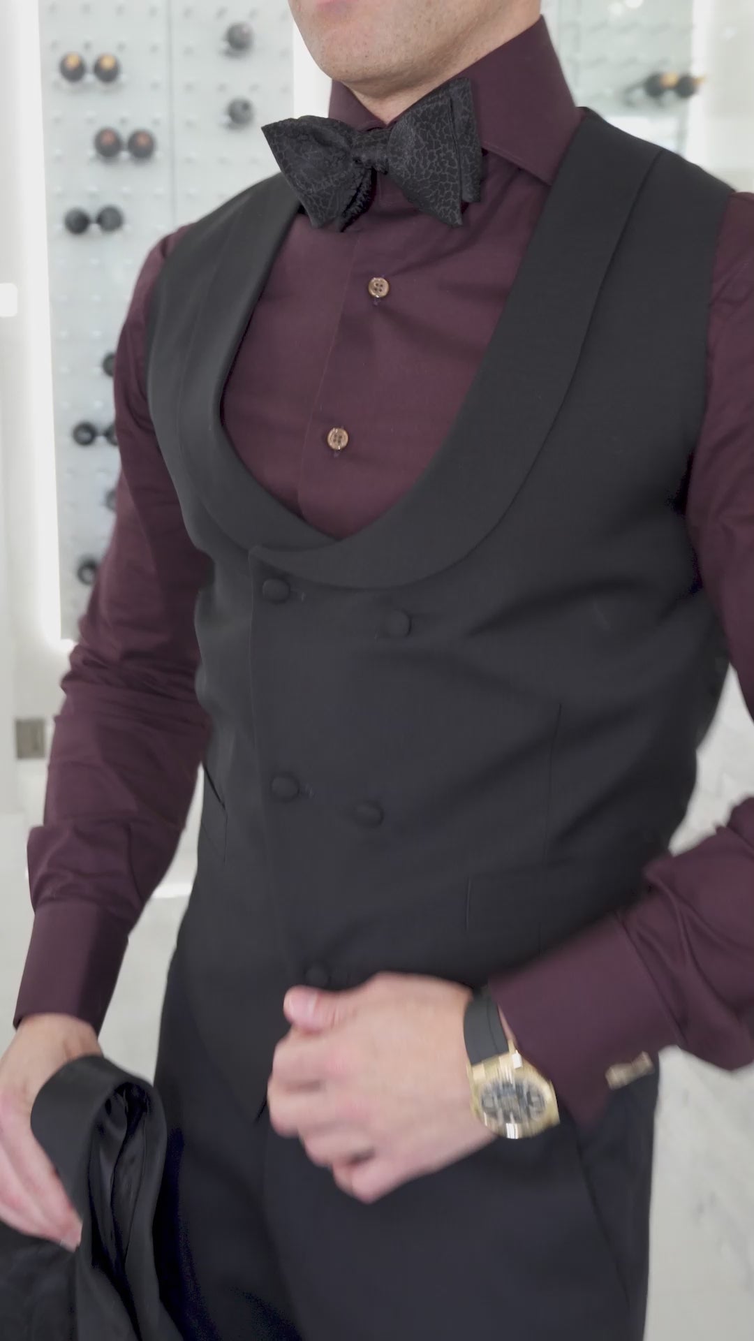Black Paisley Dinner Jacket-3