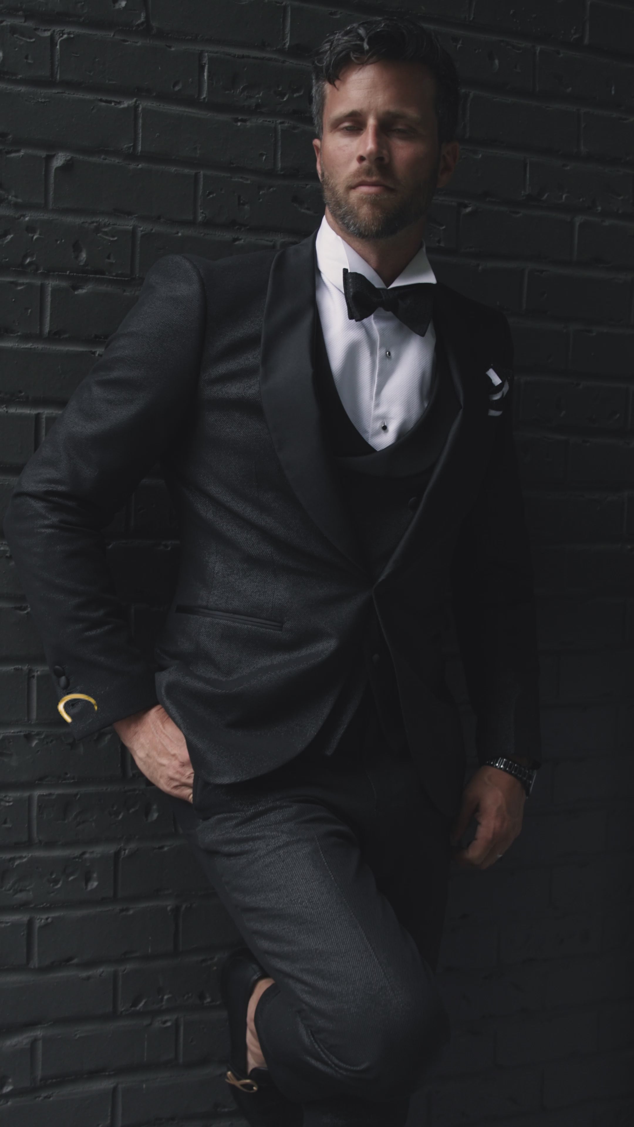 Black Luna Ciottoli Waistcoat