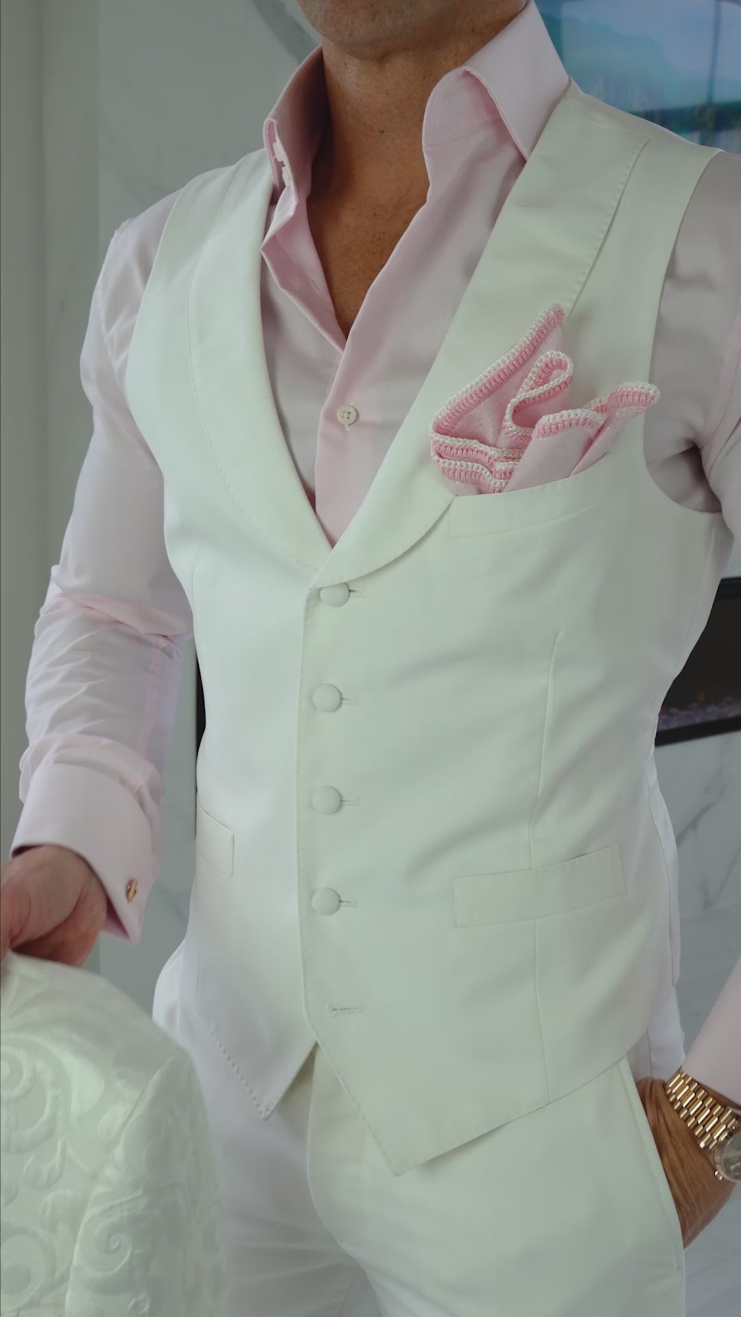 Vanilla Paisley Dinner Jacket-3