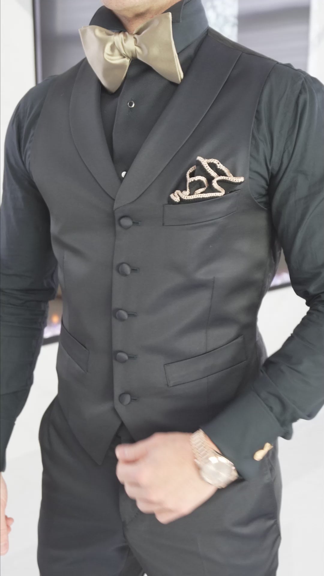 Black Evento Trousers @ The Vault
