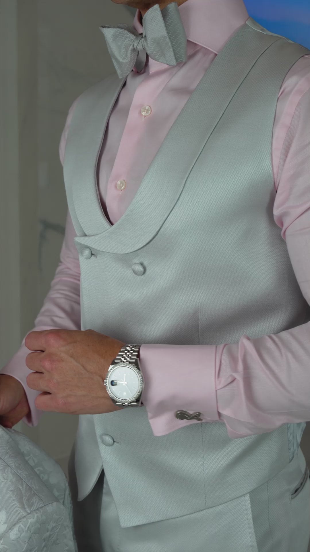 Silver Fiore Dinner Jacket-3