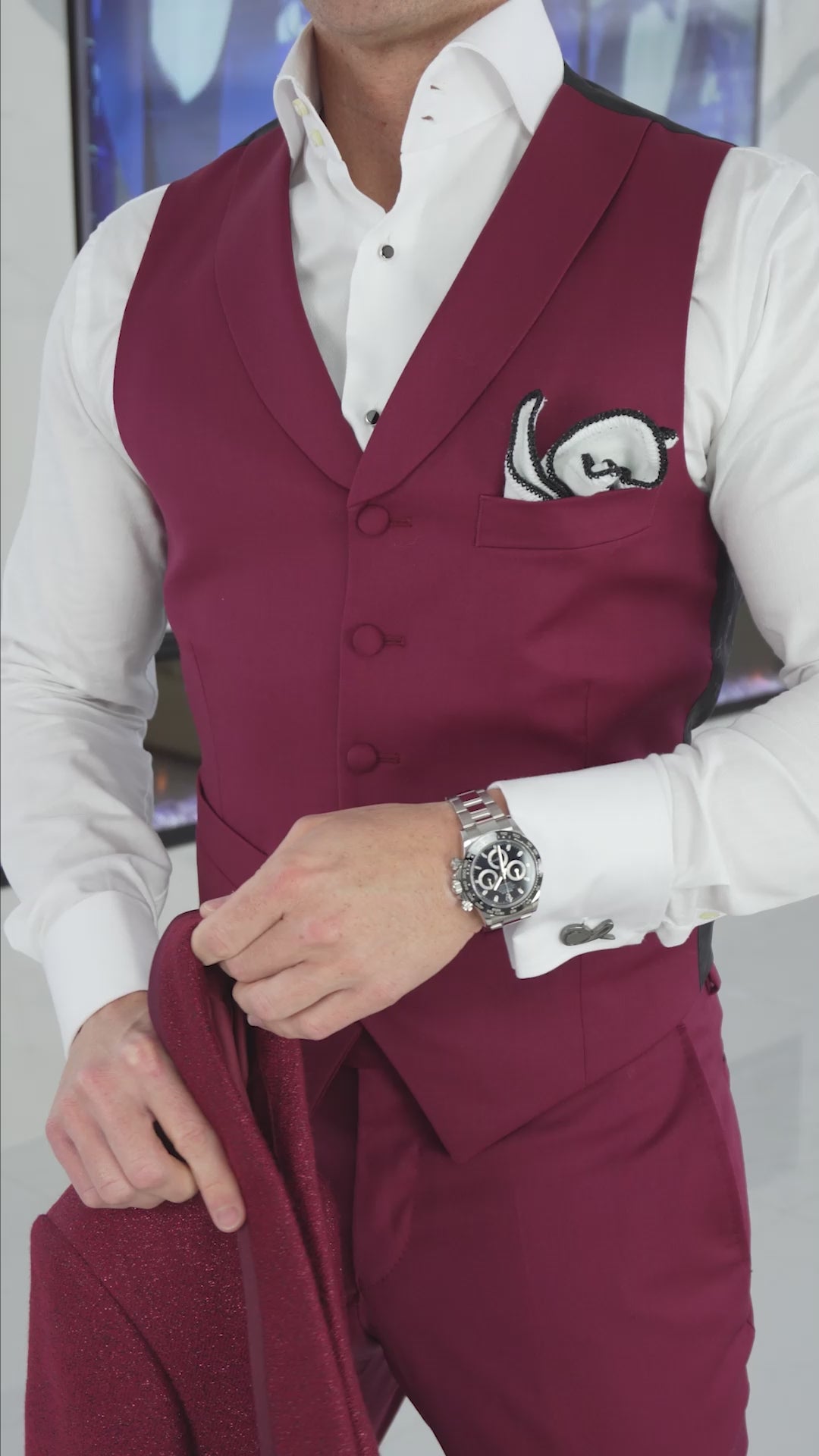 Burgundy Trousers-2