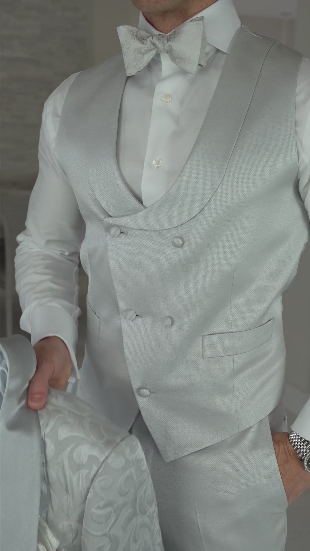 Silver Lucentezza Trousers