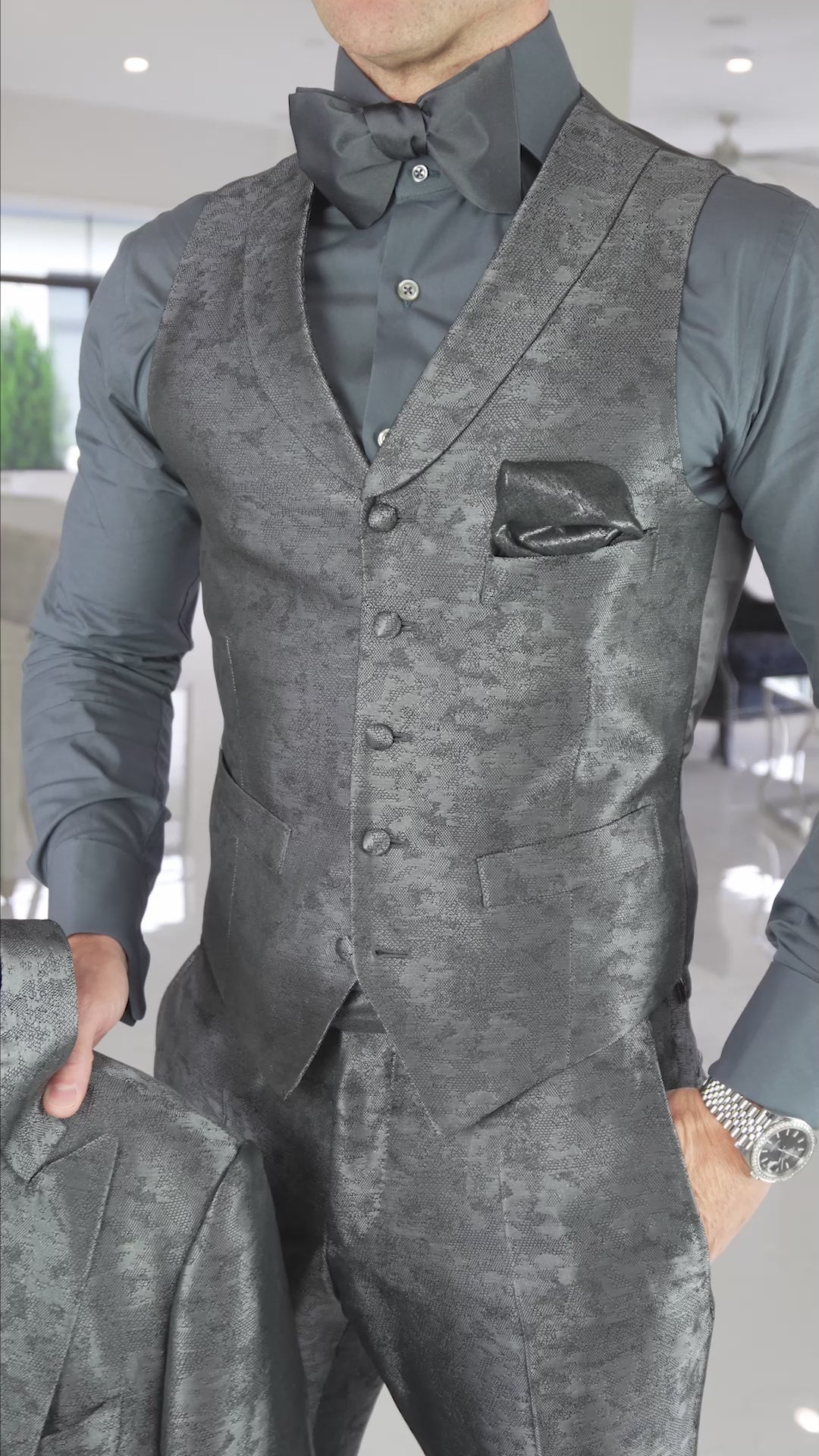 Gunmetal Brillo Trousers @ The Vault