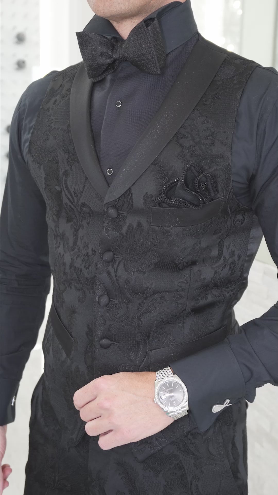 Black Vittoriana Ciottoli Waistcoat @ The Vault