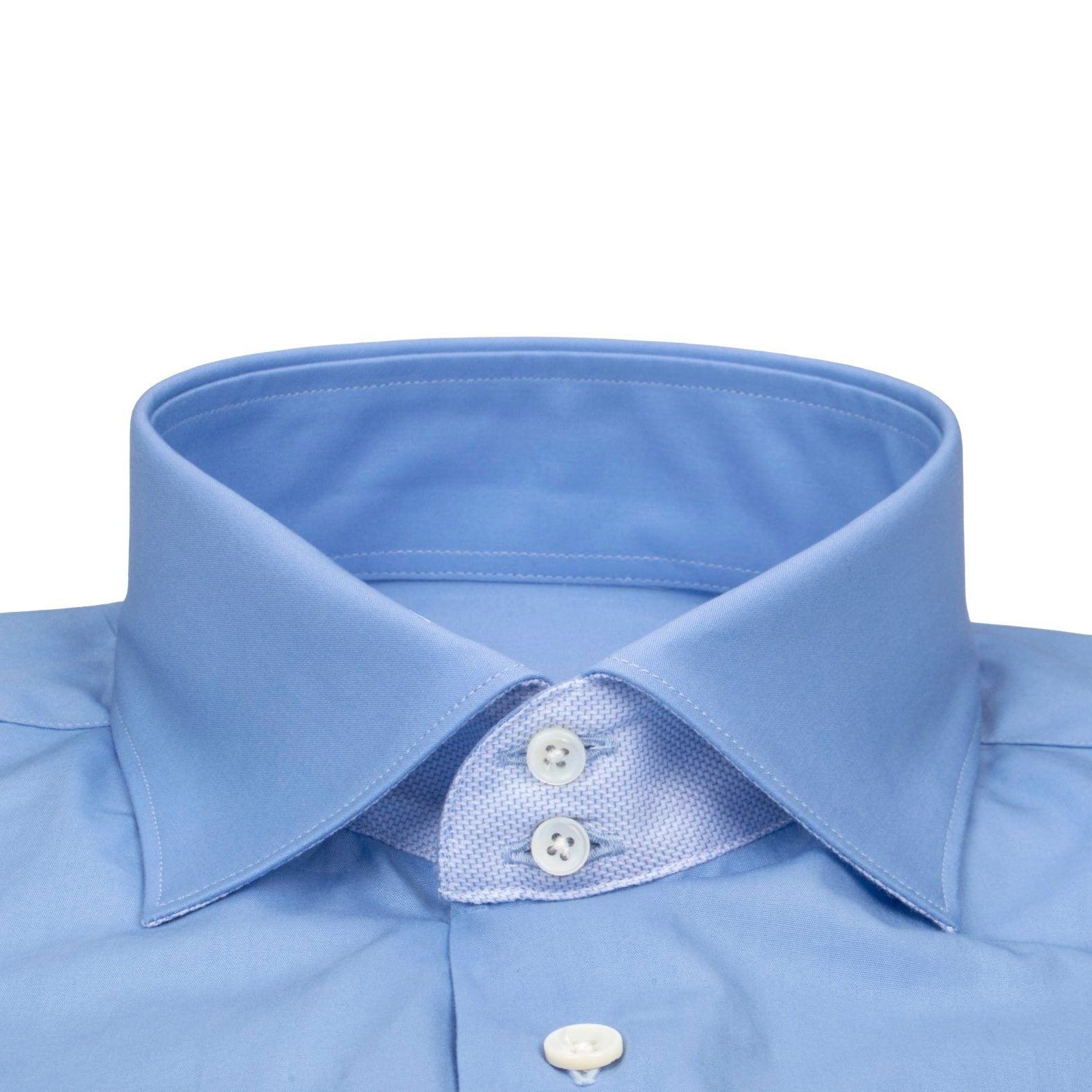 Blu Poplin Short Sleeve Shirt-3