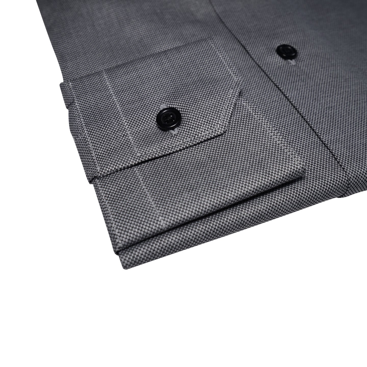 Grey Birdseye Dress Shirt-5