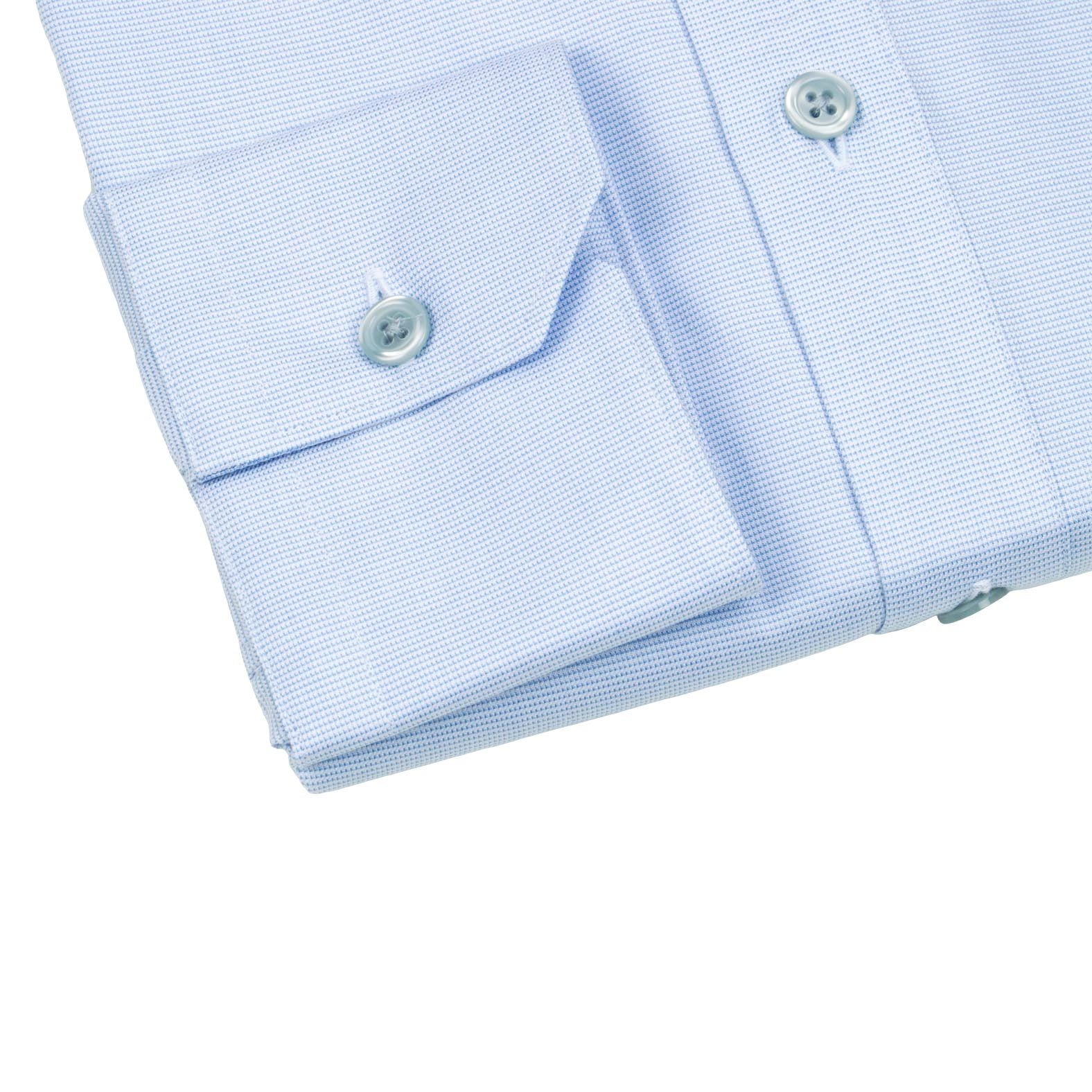 Powder Blu Weavetex Dress Shirt-6