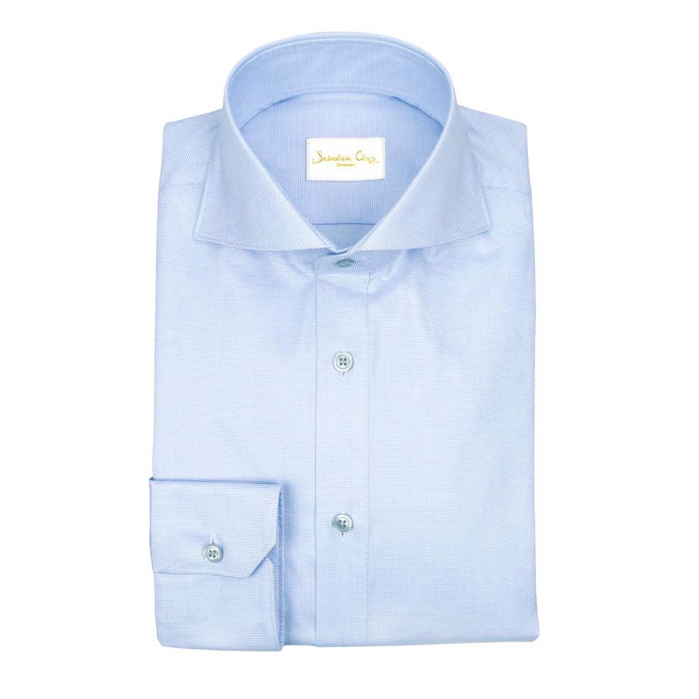Powder Blu Weavetex Dress Shirt @ The vault-3