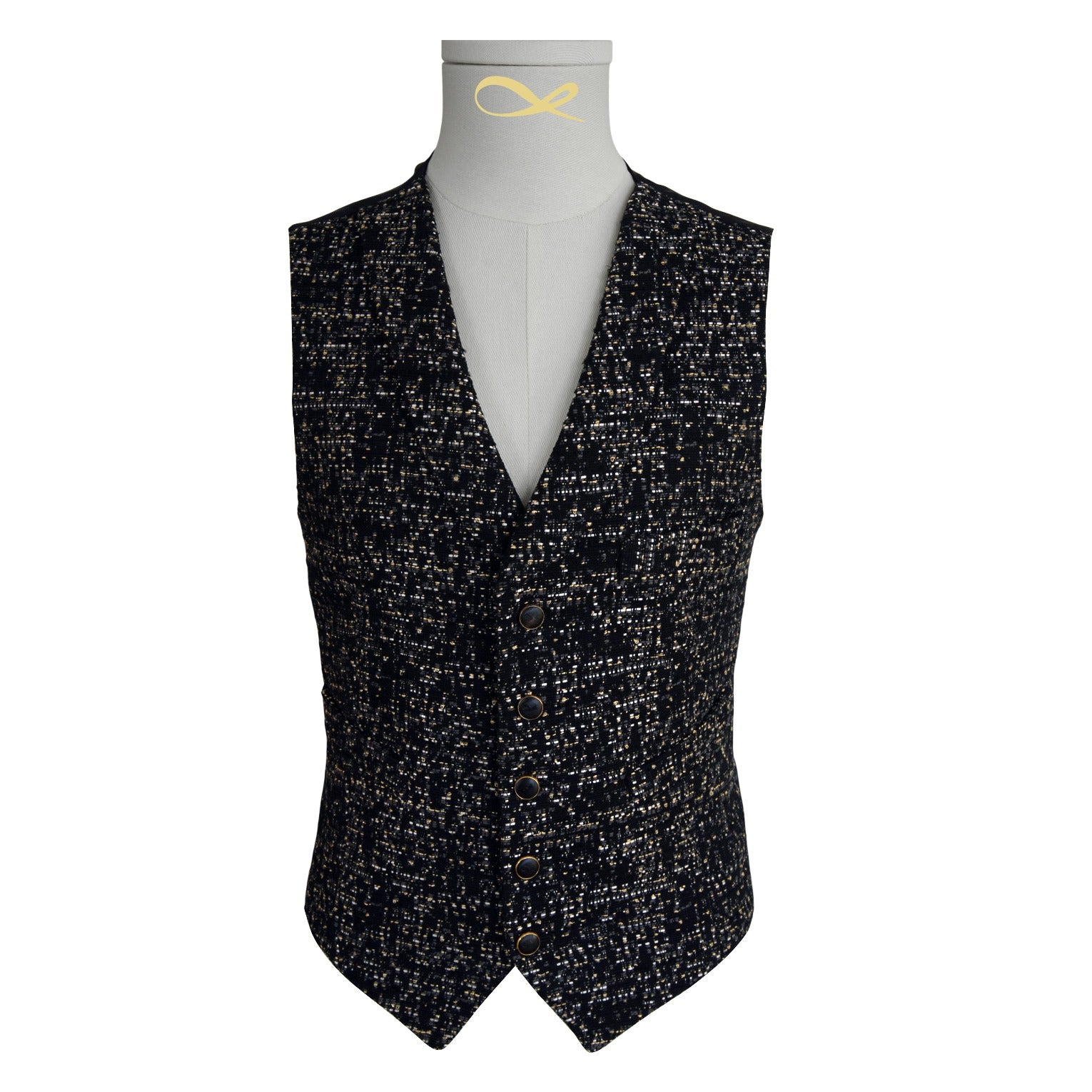 Onyx Oro Tweed Ciottoli Waistcoat-2