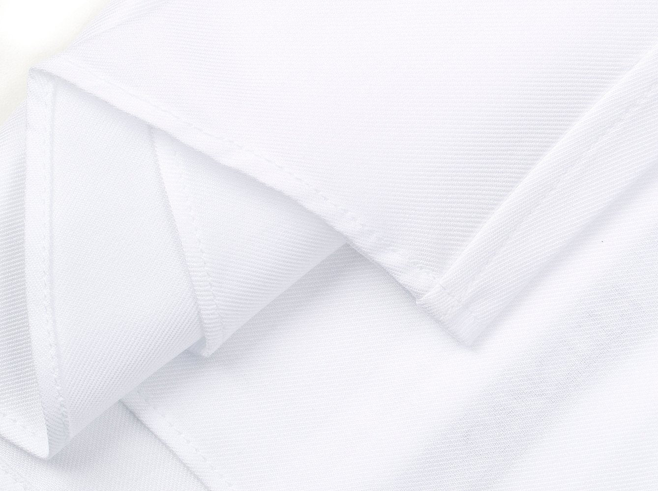 White Denim Weavetex Short Sleeve Shirt-4