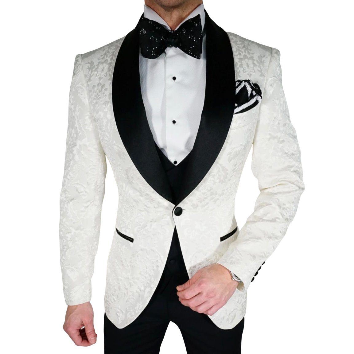 Vanilla & Black Fiore Dinner Jacket-4